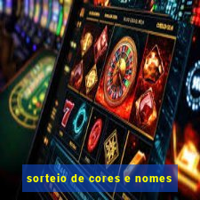 sorteio de cores e nomes